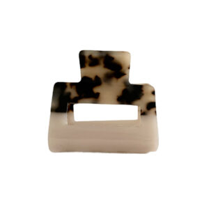 Hair Claw - 2-Tone Leopard Cream