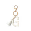 Key Ring Bracelet - Champagne Rose Gold (Initial G)