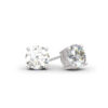 Sterling Silver 925 Classic Round Cut Stud Earrings