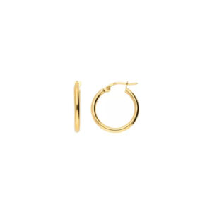 Sterling Silver 925 Thin Gold Hoop Earrings