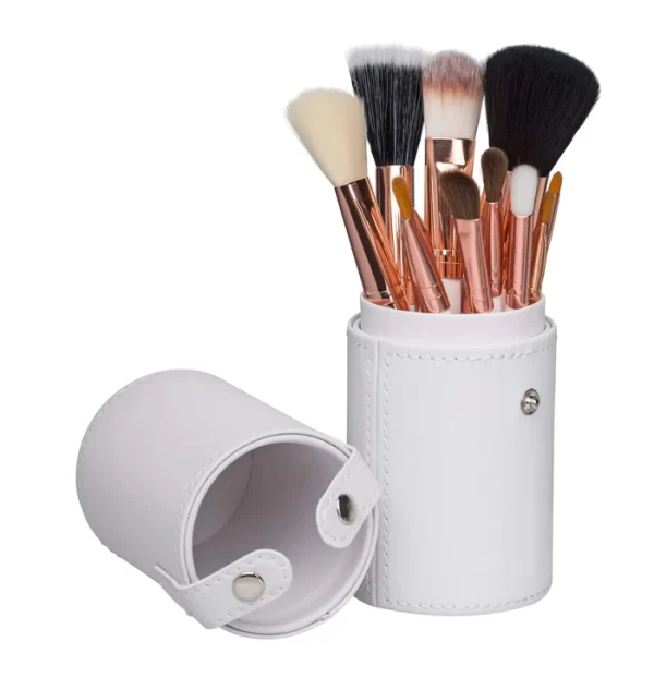 ZOË AYLA 12 PIECE PROFESSIONAL MAKEUP BRUSH SET WITH WHITE CASE