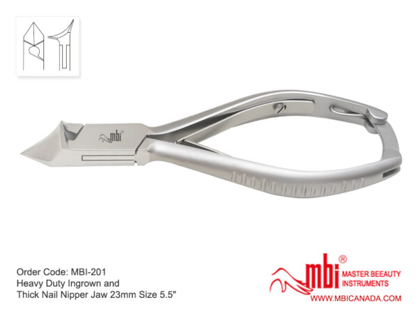 MBI-201 Heavy Duty Ingrown and Thick Nail Nipper (5.5")