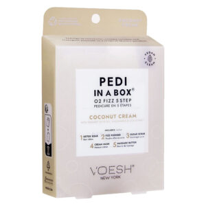 Voesh Pedi In A Box O2 Fizz 5 Step  (Coconut Cream)